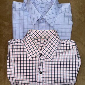 Men's J Hilburn Shirts (selling 2 together) Size 16.5 34/35